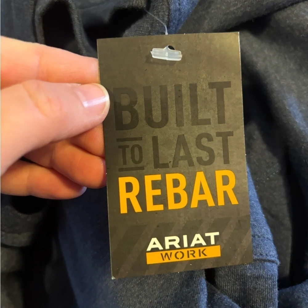 NWT Ariat Rebar Workman Reflective Flag Graphic T-Shirt sz XL